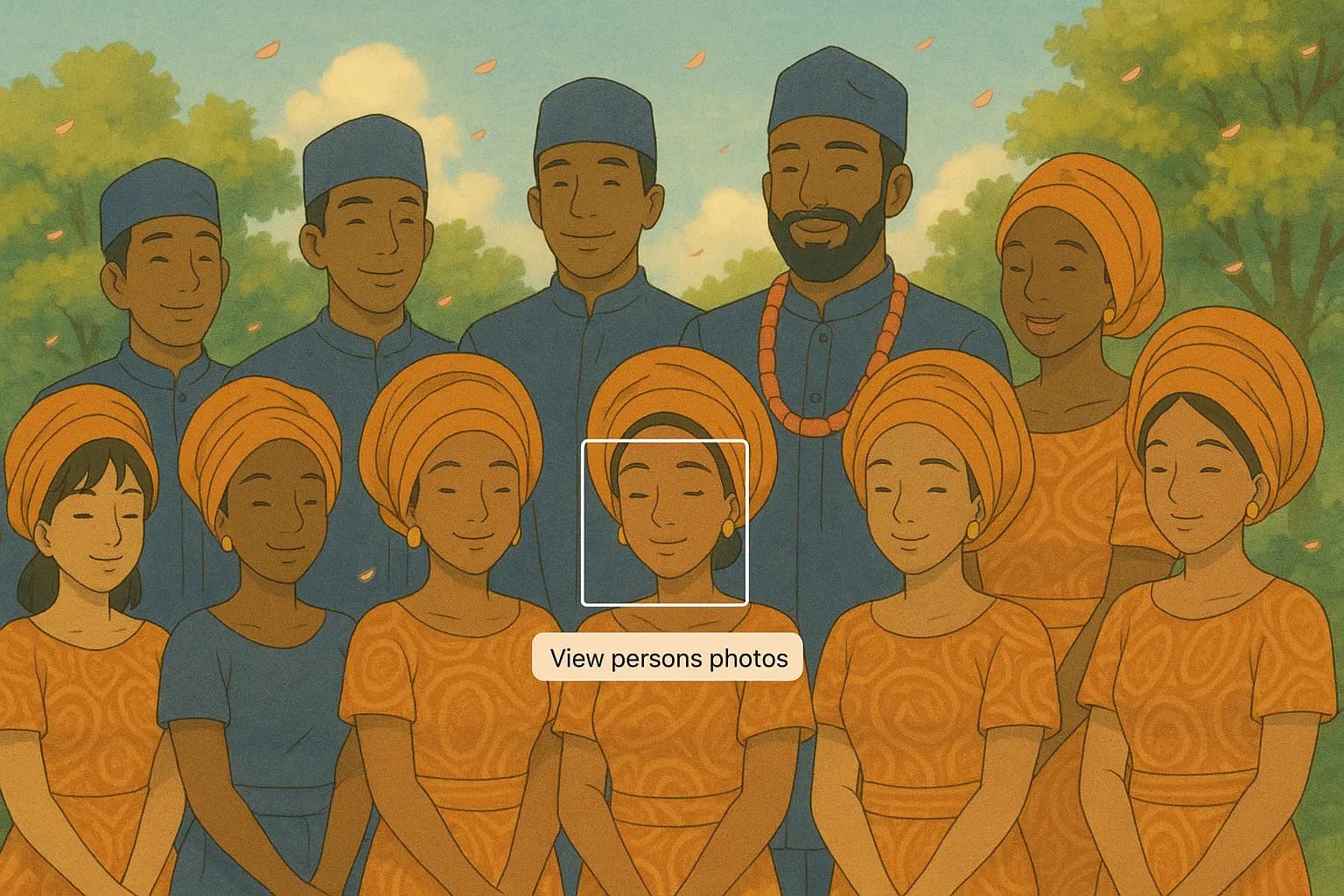 Person recognition in event pictures